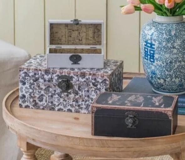 ボックス 3点セット 小物入れ シャビー アンティーク 宝石箱 AN-44564