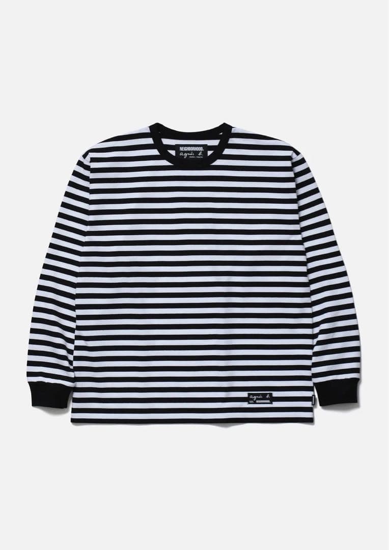 トップス NH X AGNES B. BODER CREWNECK LS WHITE M