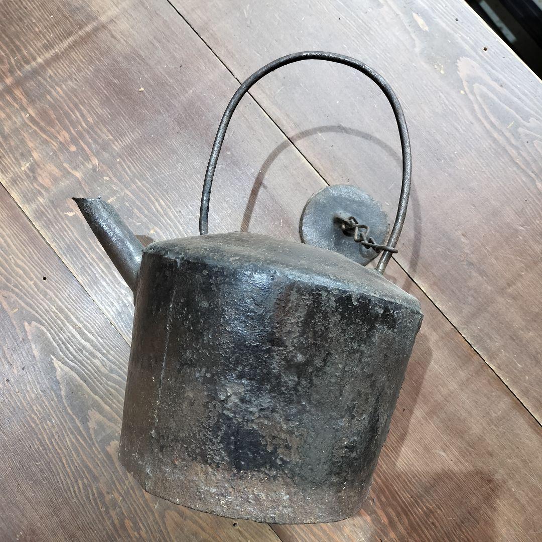 李朝の鉄瓶　アンティーク　民藝