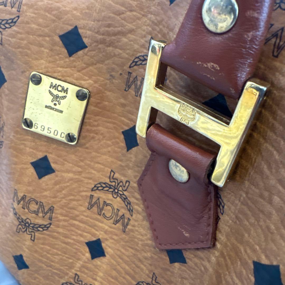 MCM エムシーエム モノグラム ミニボストンバッグ