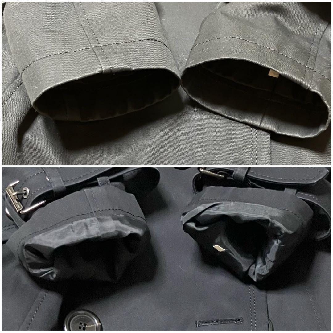 [美品] バーバリーブルーレーベル　トレンチコート　裏ノバチェック総柄　ベルト