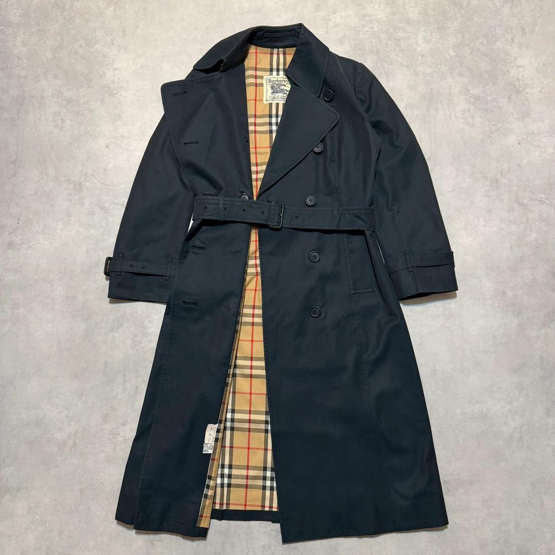~90s vintage Burberry's トレンチコート 紺 DM1442
