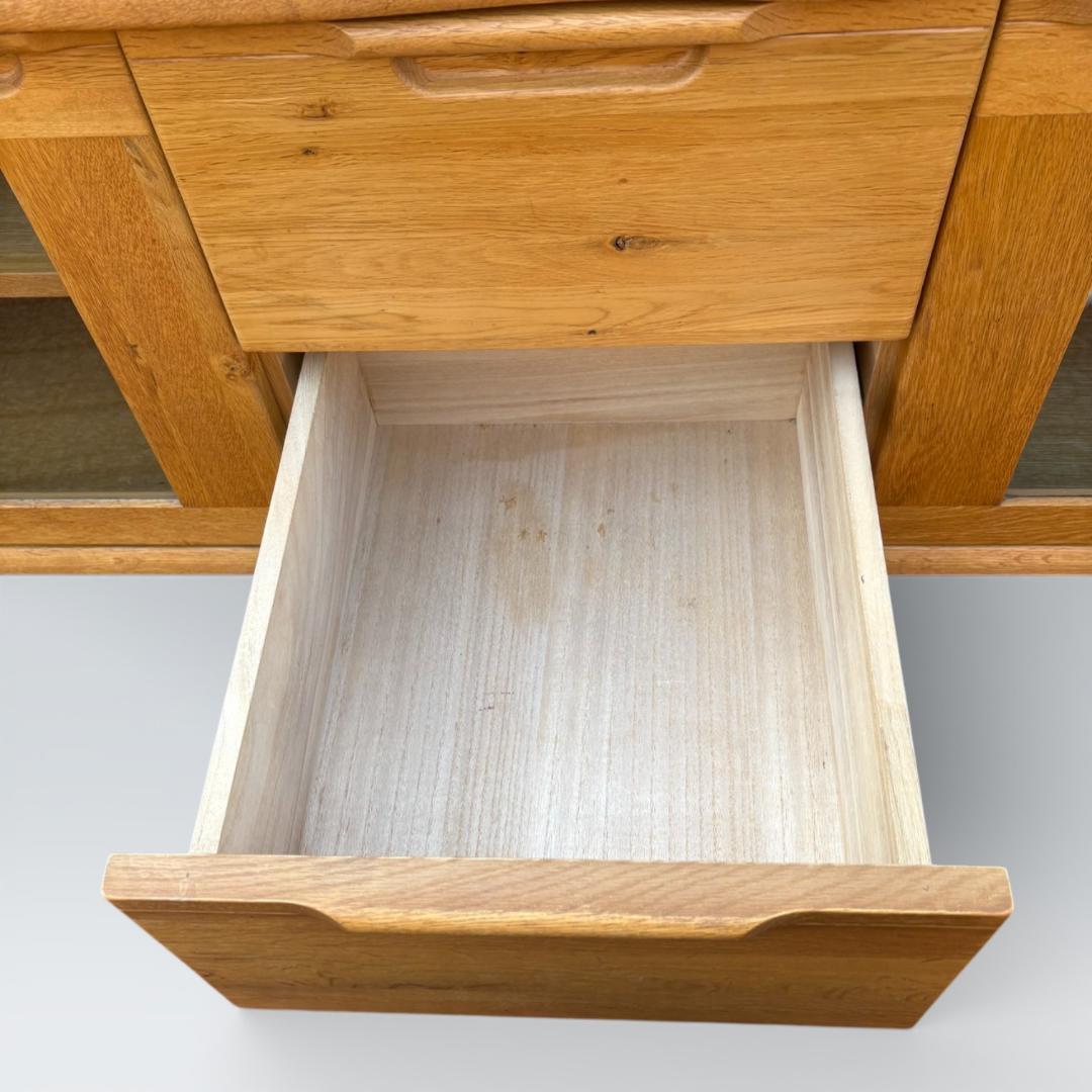 起立木工 D-oak 天然木ナラ無垢材 テレビボード 150cm幅 北欧モダン