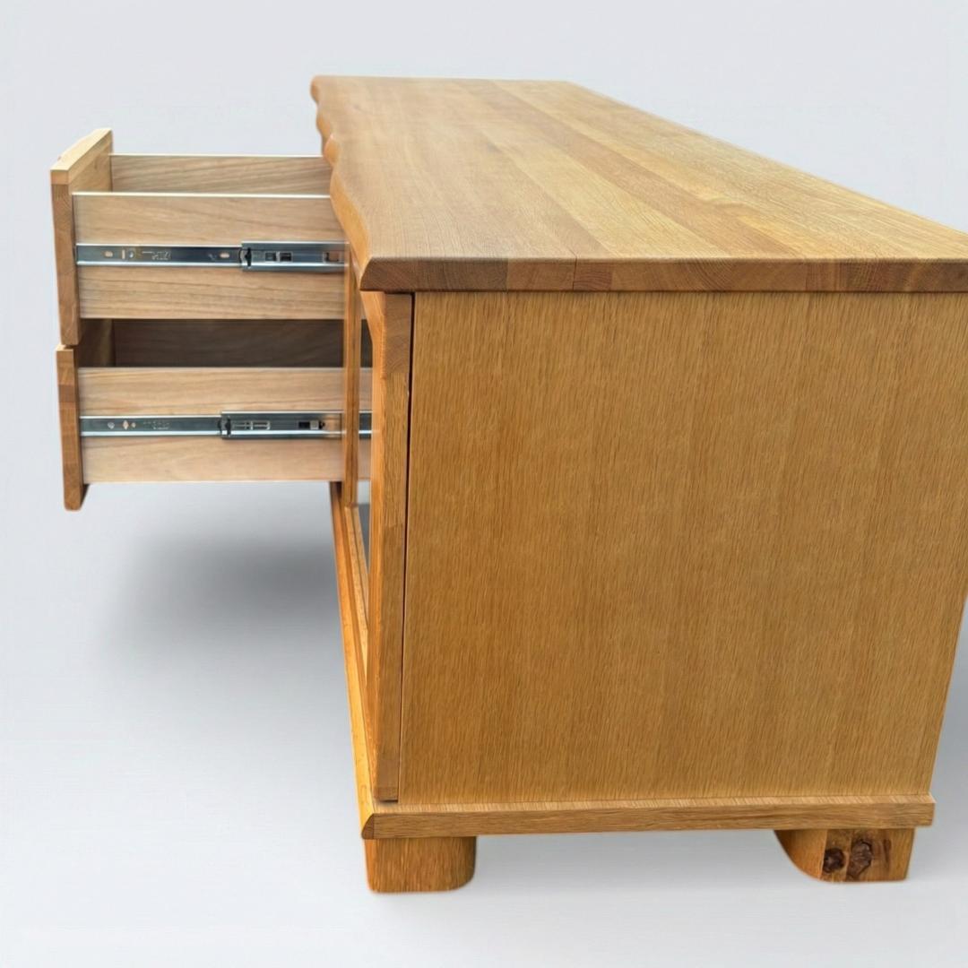 起立木工 D-oak 天然木ナラ無垢材 テレビボード 150cm幅 北欧モダン