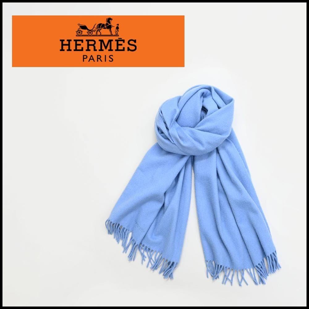 ■ 48006★年 HERMES エルメス マフラー 大判ストール