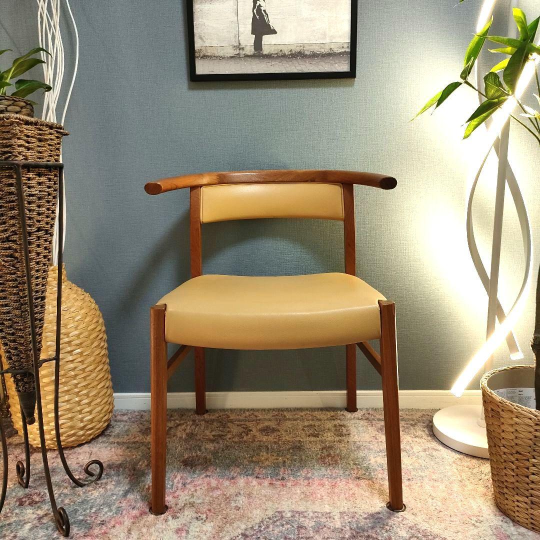 【希少】青林製作所 70sヴィンテージハーフアームチェア ⑤