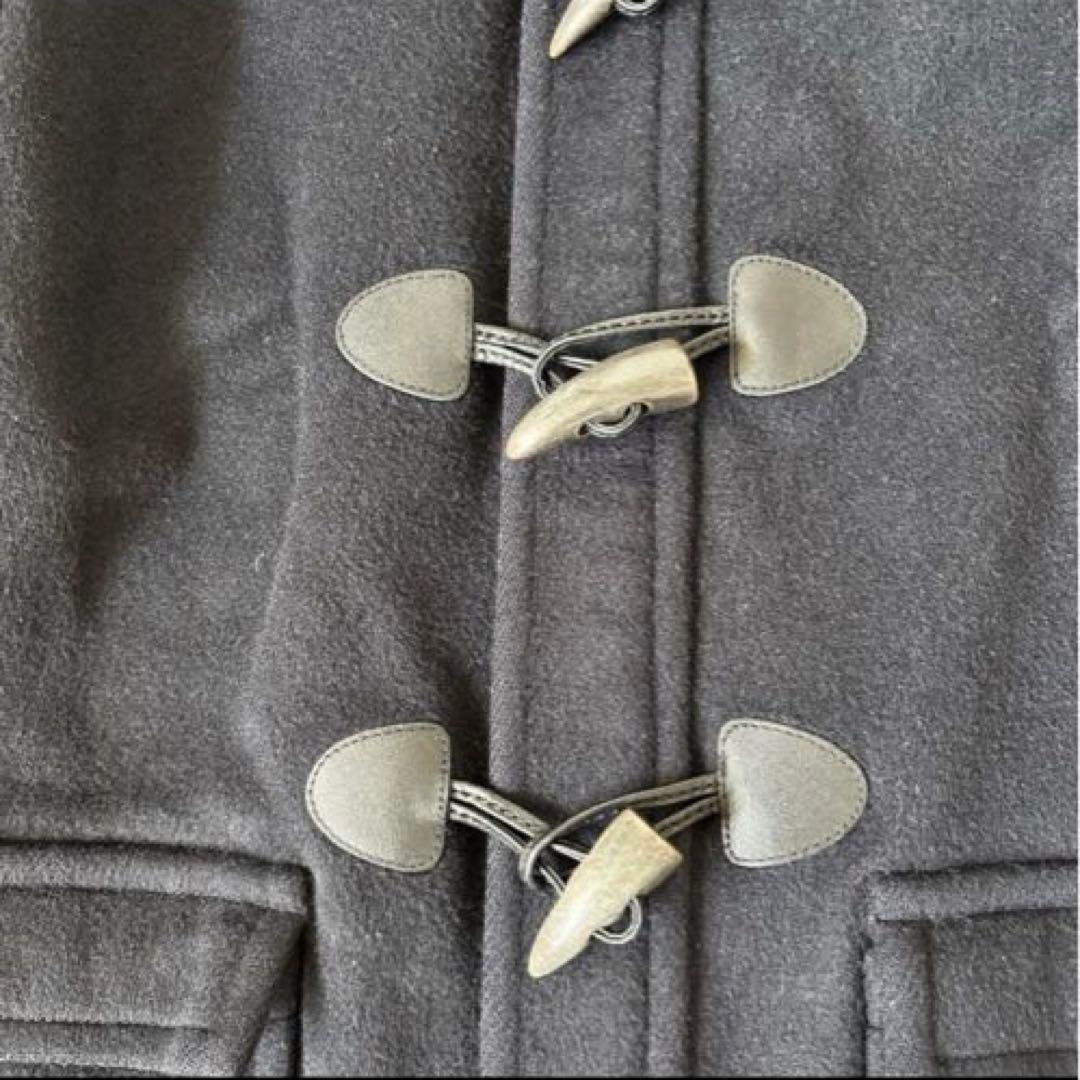 【2way✨】バーバリー　ダッフルコート　メガチェック　トグル　レザー　ネイビー