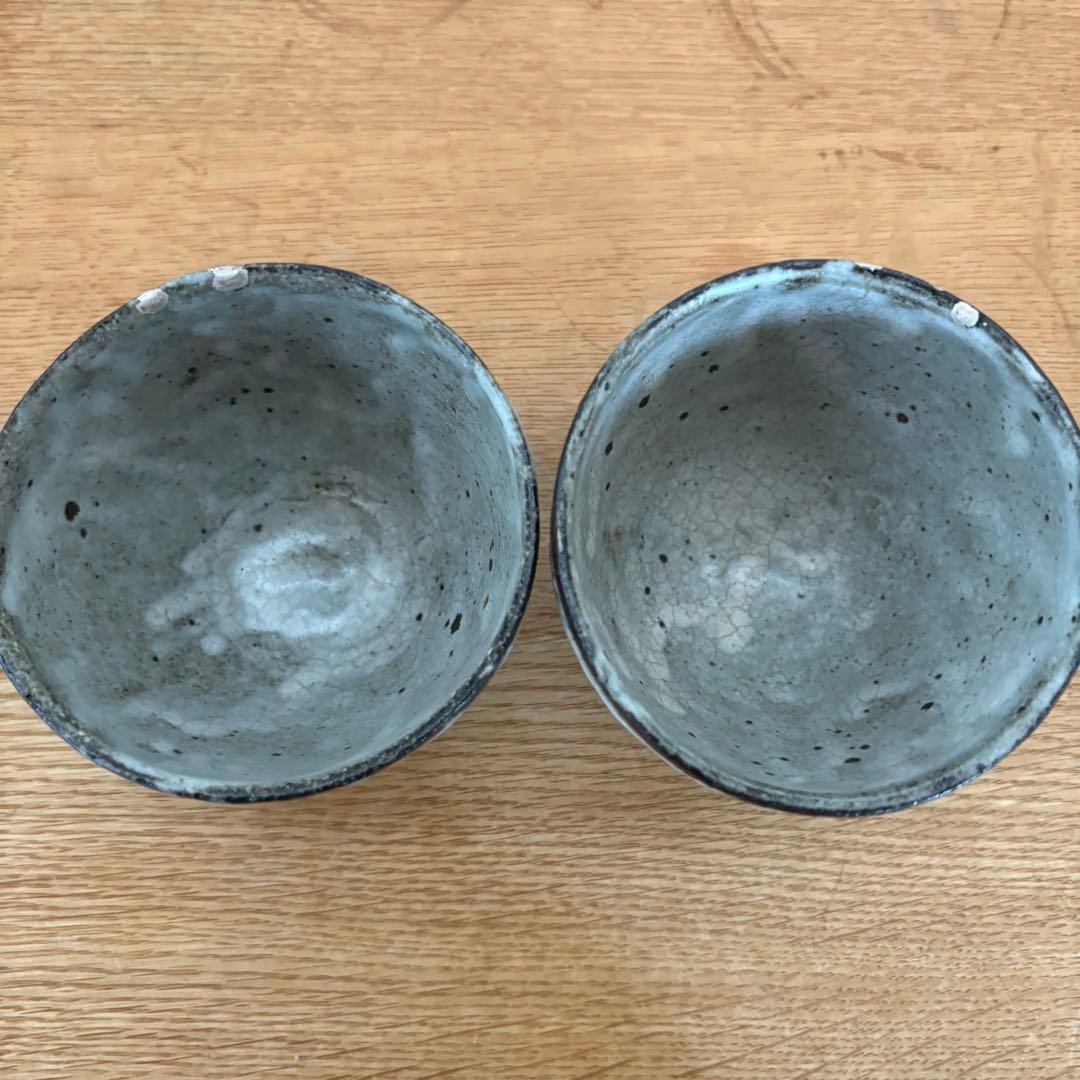 小野哲平さん　小皿2枚　カップ2客　銀継