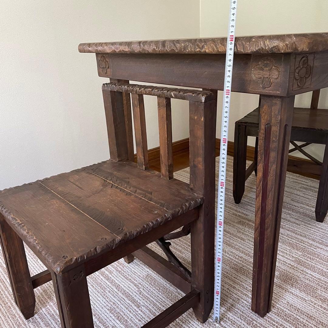 エスニック椅子　アジアン椅子　アジアンチェア　2脚セット2人掛けダイニング