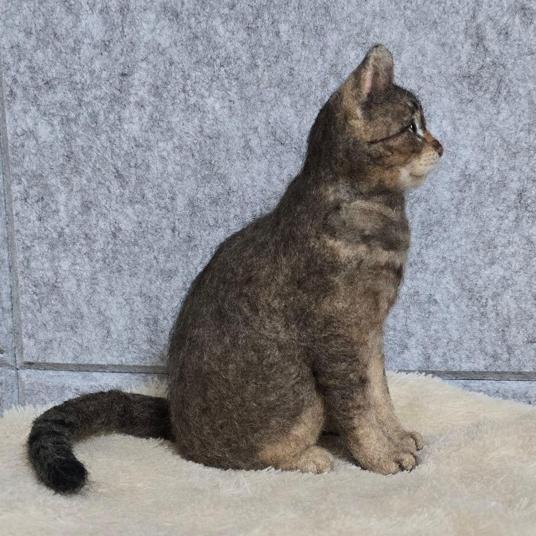 羊毛フェルト オーダー猫 Happyプロフ読んでね様