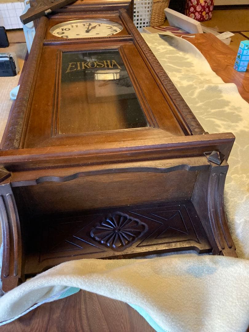 レトロ 掛け時計　大型　振り子時計