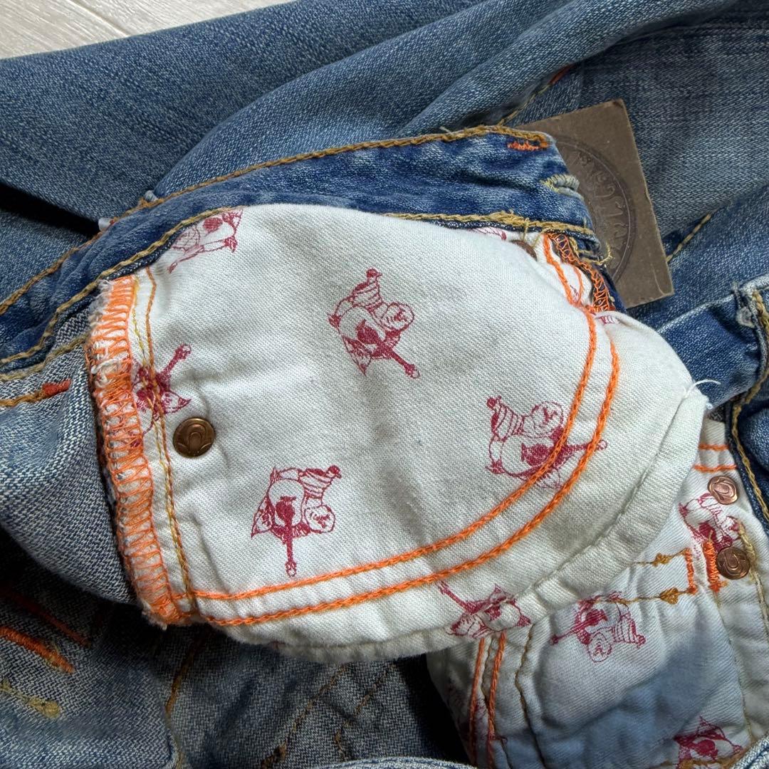 新品タグ付 トゥルーレリジョン JOEY BIG T フレアレインボー USA製