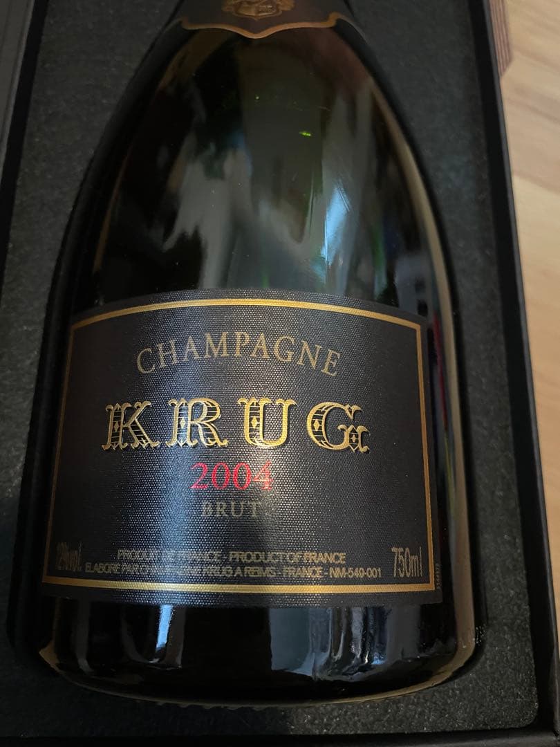 週末特別価格【セラー保管】クリュッグ　2004 箱付き　750ml Krug