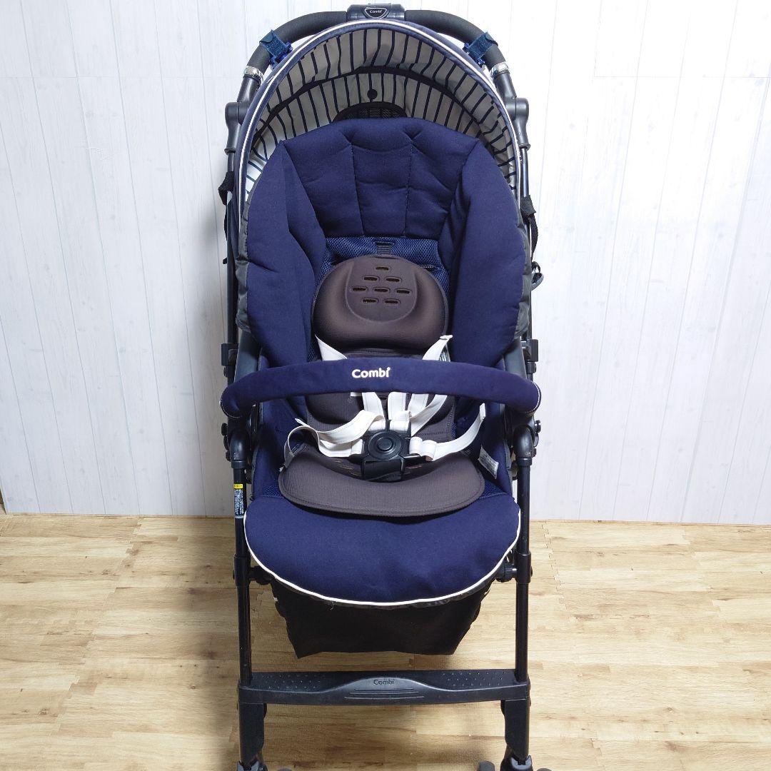 ✩美品✩ Combi メチャカル ハンディ オート4キャス ベビーカー ネイビー