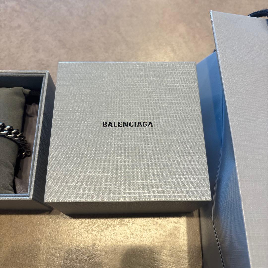 BALENCIAGA シルバーブレスレット L ボックス付
