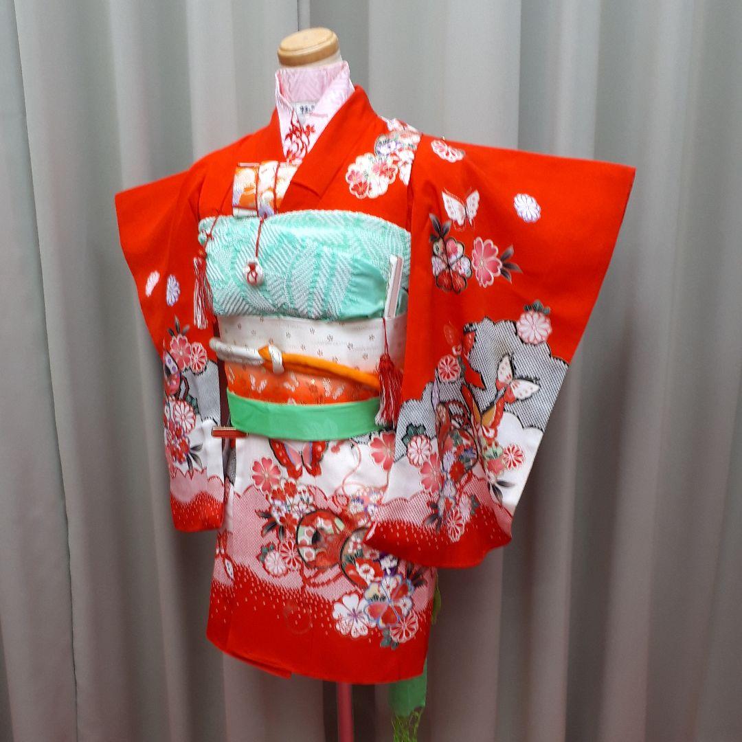 七五三 女の子　3歳　セット　着物　帯