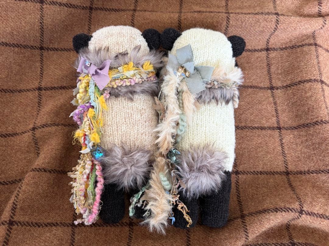 ぱんだのストールピン☆あみぐるみ