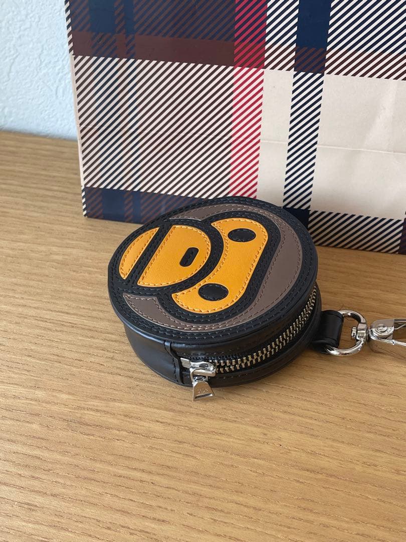 ⭐️正規品A BATHING APE レザーケース 小物入れ レア 中古♪