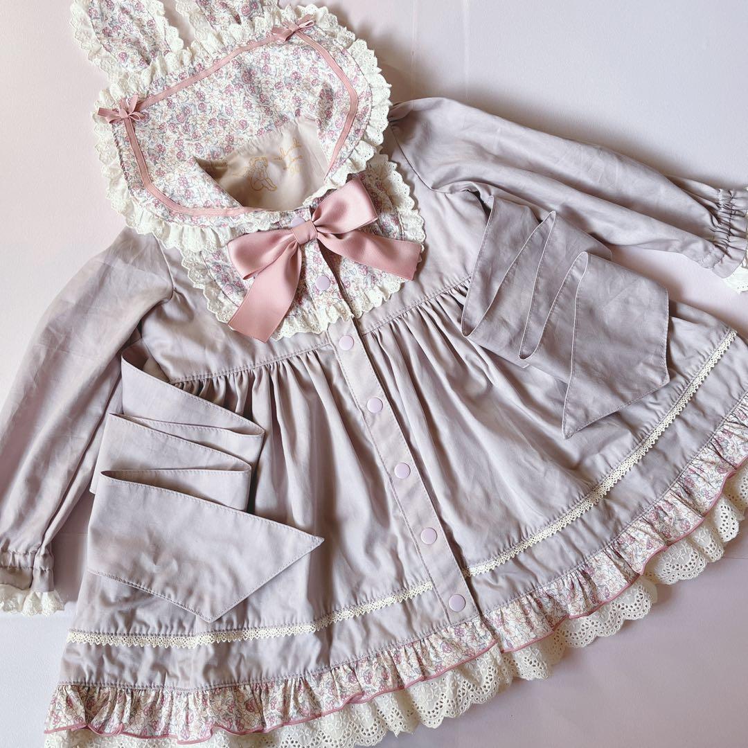 ちゃんまい♡90cmリバティ✖️無地セーラーワンピース