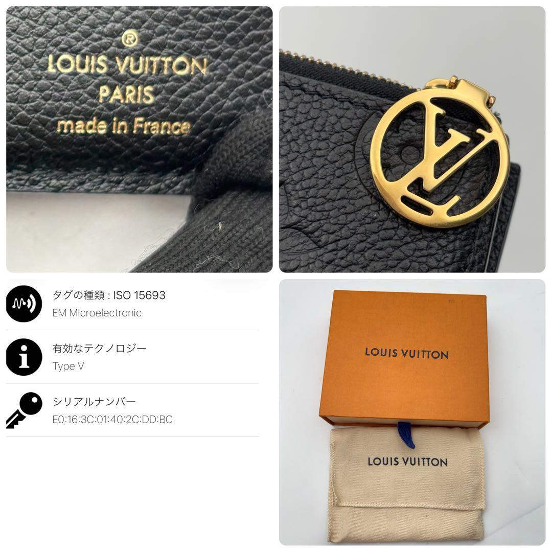 【極美品】ルイヴィトン　新型ICポルトフォイユリサ　モノグラムアンプラント　黒