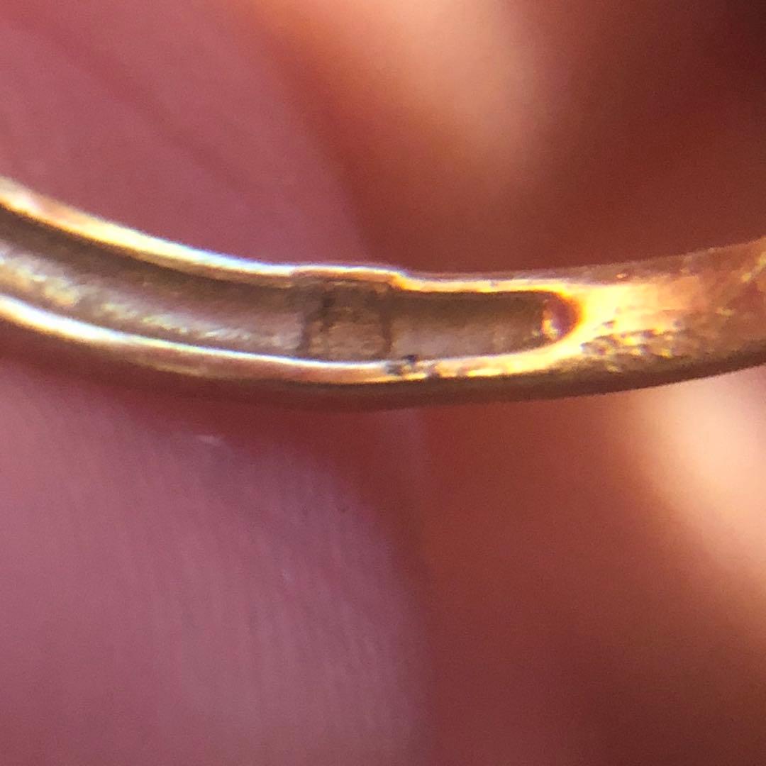 K18フラワーモチーフゴールドリング　13号　852H2601