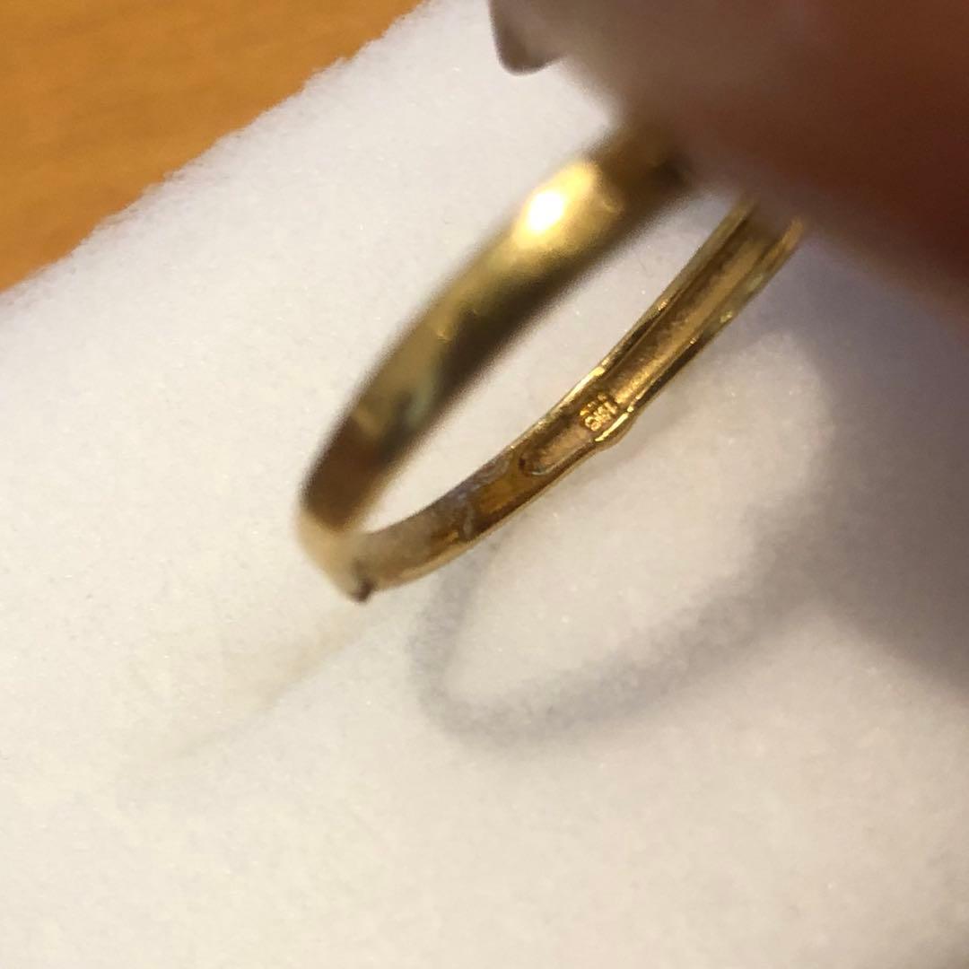 K18フラワーモチーフゴールドリング　13号　852H2601