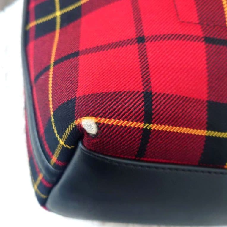 【希少】マイケルコース　ハラコ　チェック　レオパード　ハンドバッグ　トートバッグ