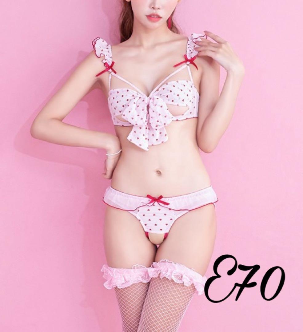 E70♥️ love2nd LOVEMEオープンブラオープンショーツセットラブラン