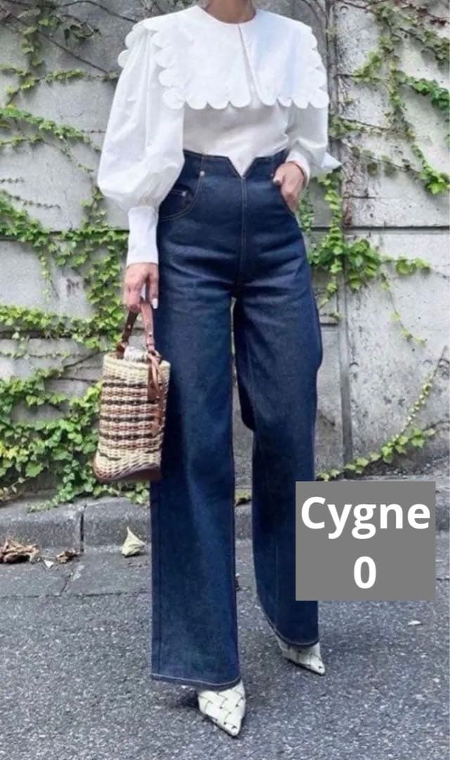 Cygne　シーニュ　ワイドデニム Laurent　0 人気ノンウォシュ