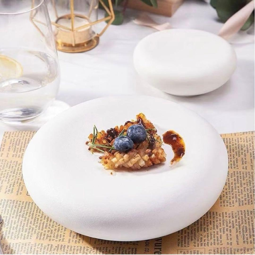 【6枚セット】バラ売り可 洋風フレンチ皿 ホワイトプレート 18.5×5.8cm