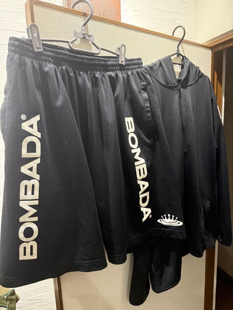 ボンバダ　ドライパーカーとショーツセット 黒XL