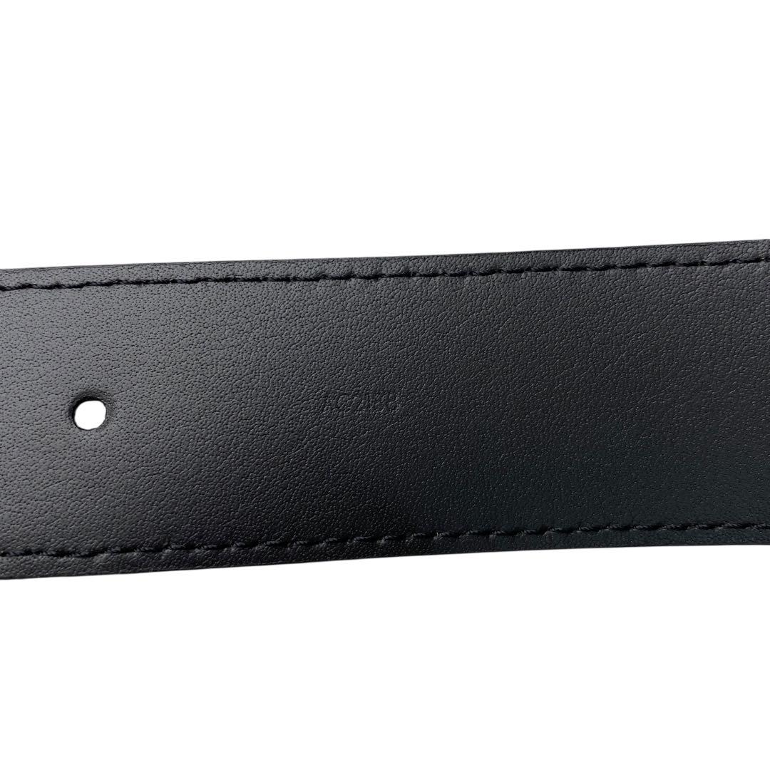 美品 ルイ ヴィトン タイガ サンチュール ベルトM0001 オールブラック