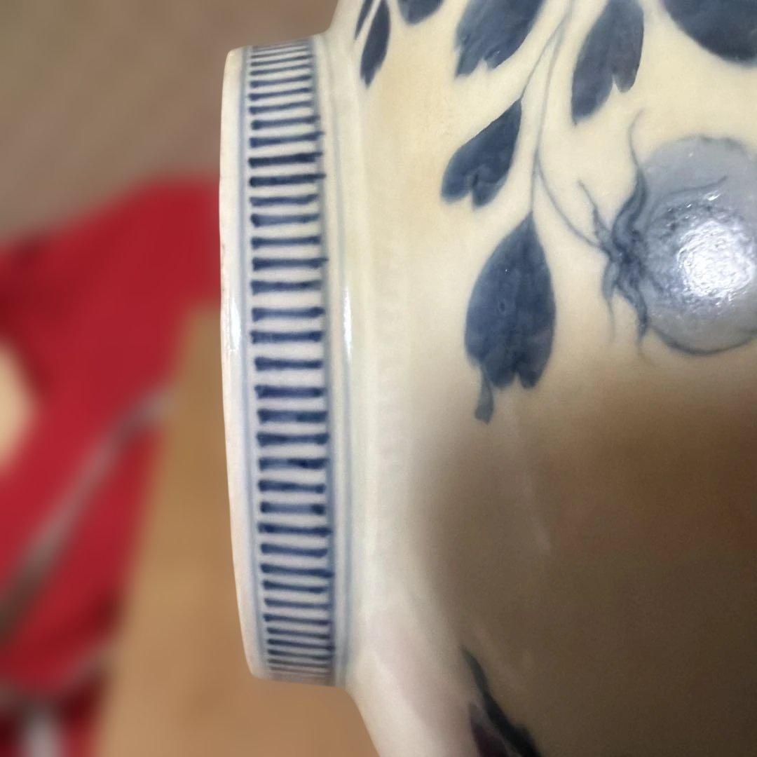 江戸時代 後半 染付　古伊万里 鍋島焼　七寸皿