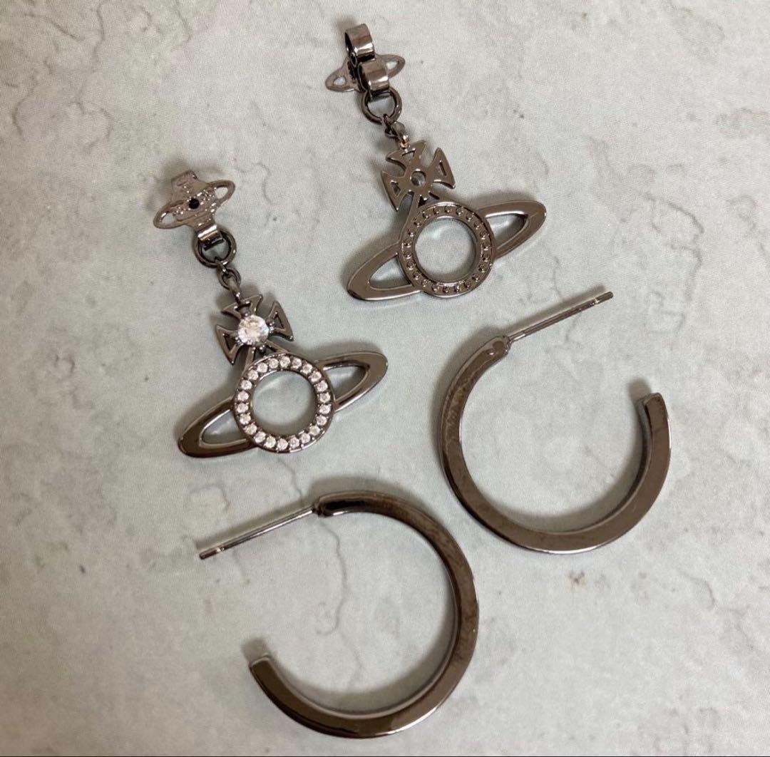 Vivienne Westwood｜MIRANDAピアス　ガンメタ