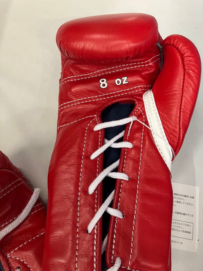 Winning ボクシンググローブ 8oz レッド　ヒモタイプ