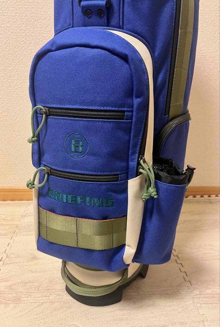 【新品】BRIEFING キャディバッグ CR-8 #02 ブルー×アイボリー