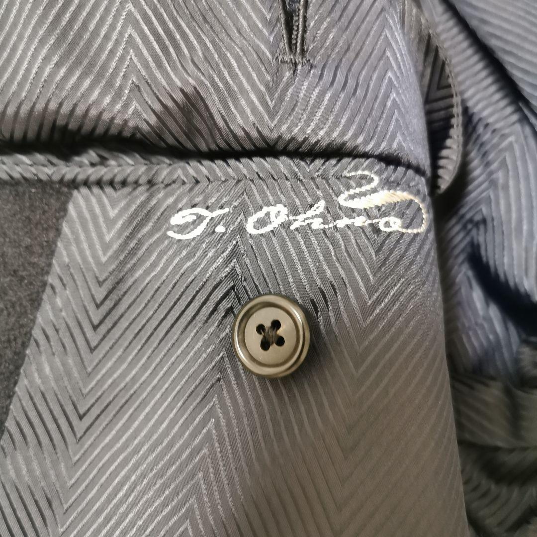 アクアスキュータム カシミア バルマカーンコート ステンカラーコート 紺 L相当