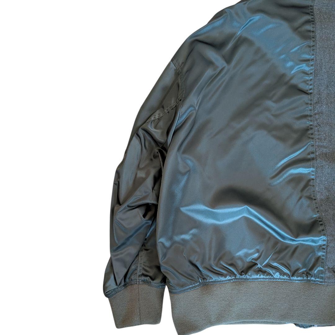 STOF ストフ 異素材 ドッキング MA1 フライトジャケット 二重人格 緑