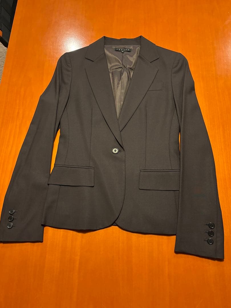 セオリー　theory ダークブラウン ビジネススーツ パンツスーツ上下