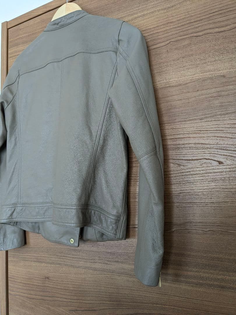 ノーブル　ソフトラムレザー　ライダース　ブルゾン　ブラウン　38