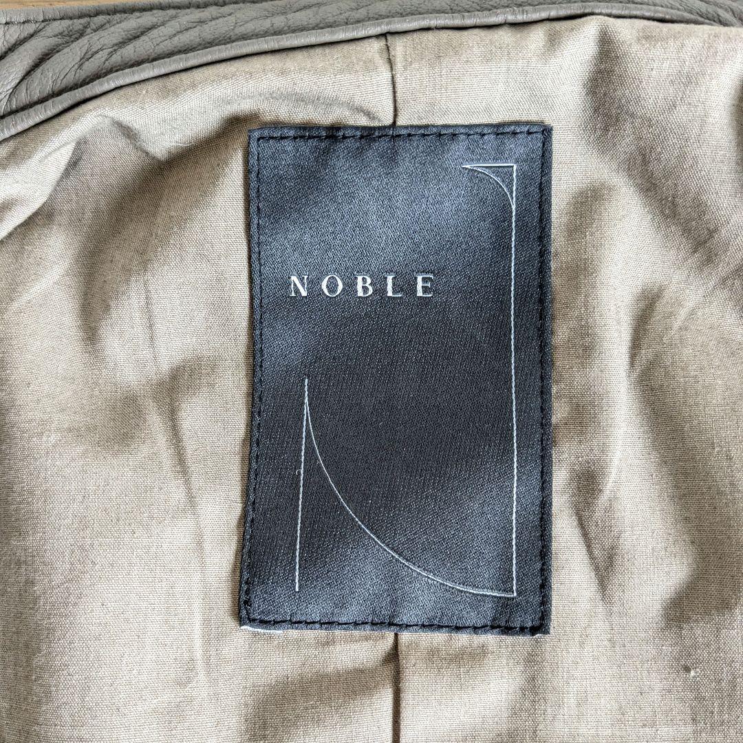 ノーブル　ソフトラムレザー　ライダース　ブルゾン　ブラウン　38