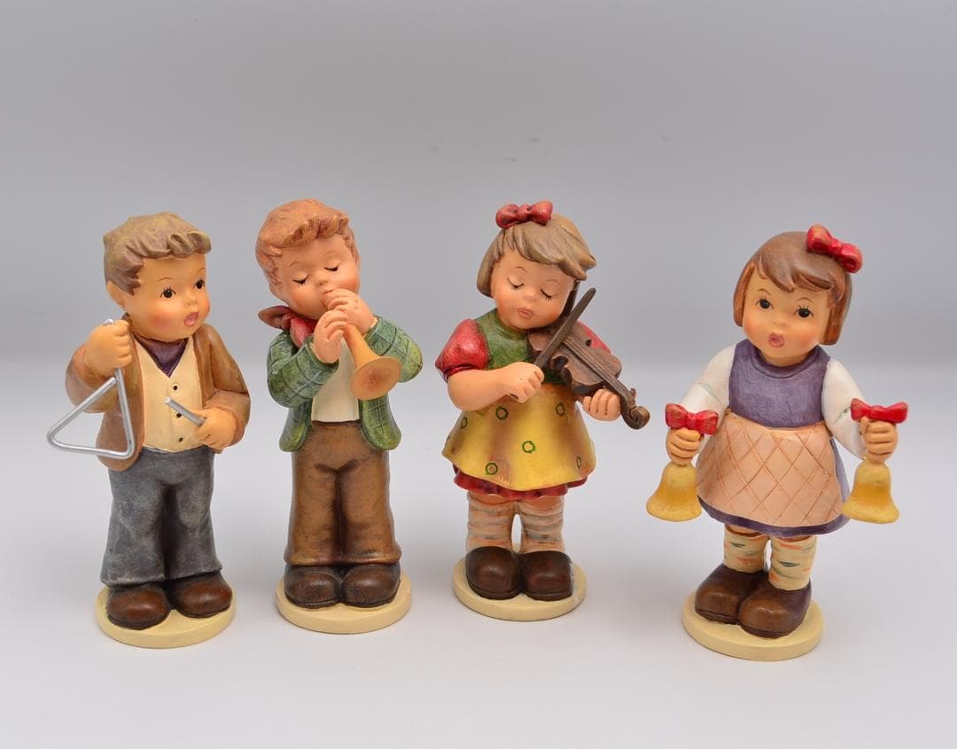 クリスマス合奏団　4体セット　★フンメル　ドイツ・ゲーベル　レジン　ヴィンテージ