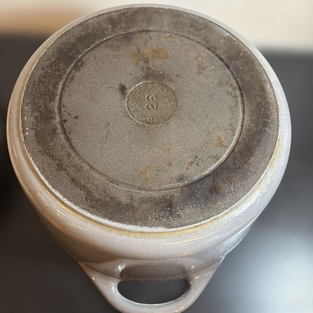 クーザンス 両手鍋 LA DOUFEU グレー 鋳物鍋