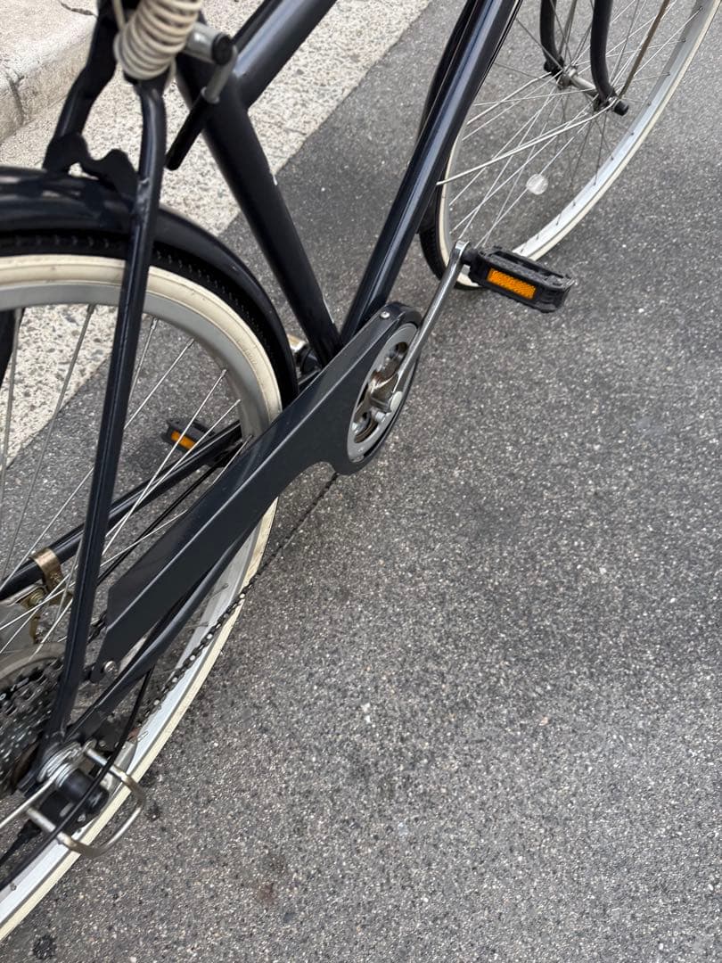 184 自転車 大阪市 【引取り限定】 美品 27インチ 変速付き