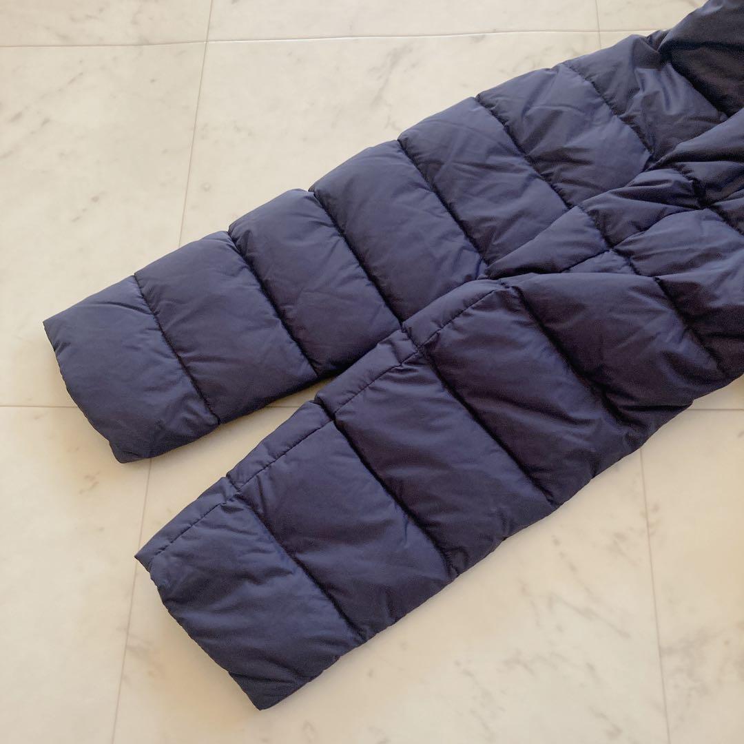 極美品　ヘルノ　エコエイジ Aライン ダウンジャケット　ネイビー　40