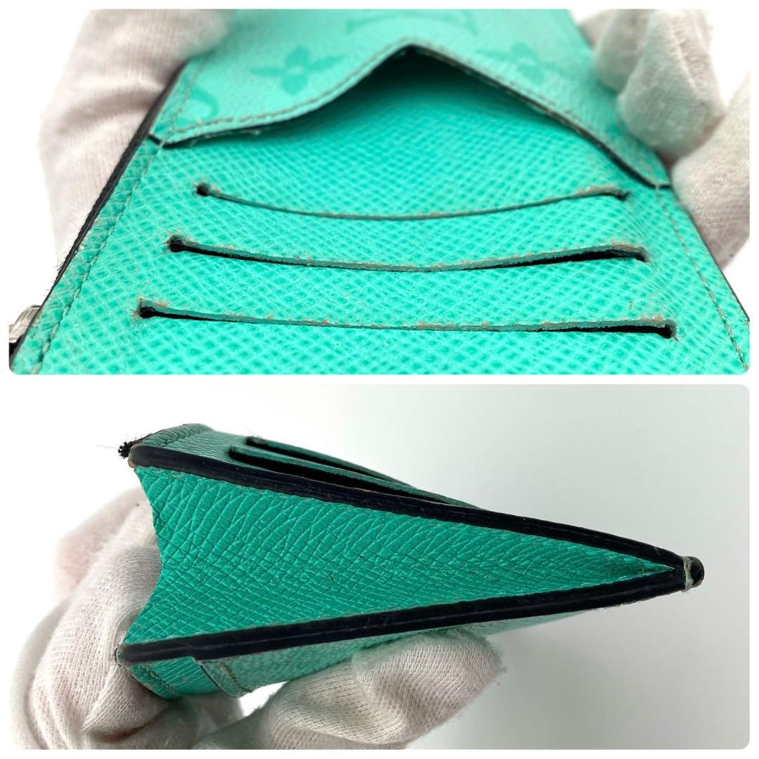 ルイヴィトン モノグラム タイガラマ カードホルダー グリーン RFID