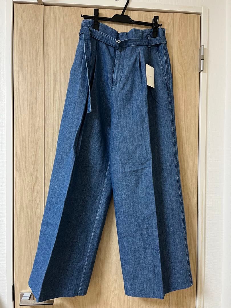 roughlow ♡ デニム　サイズレス　ワイドパンツsize2