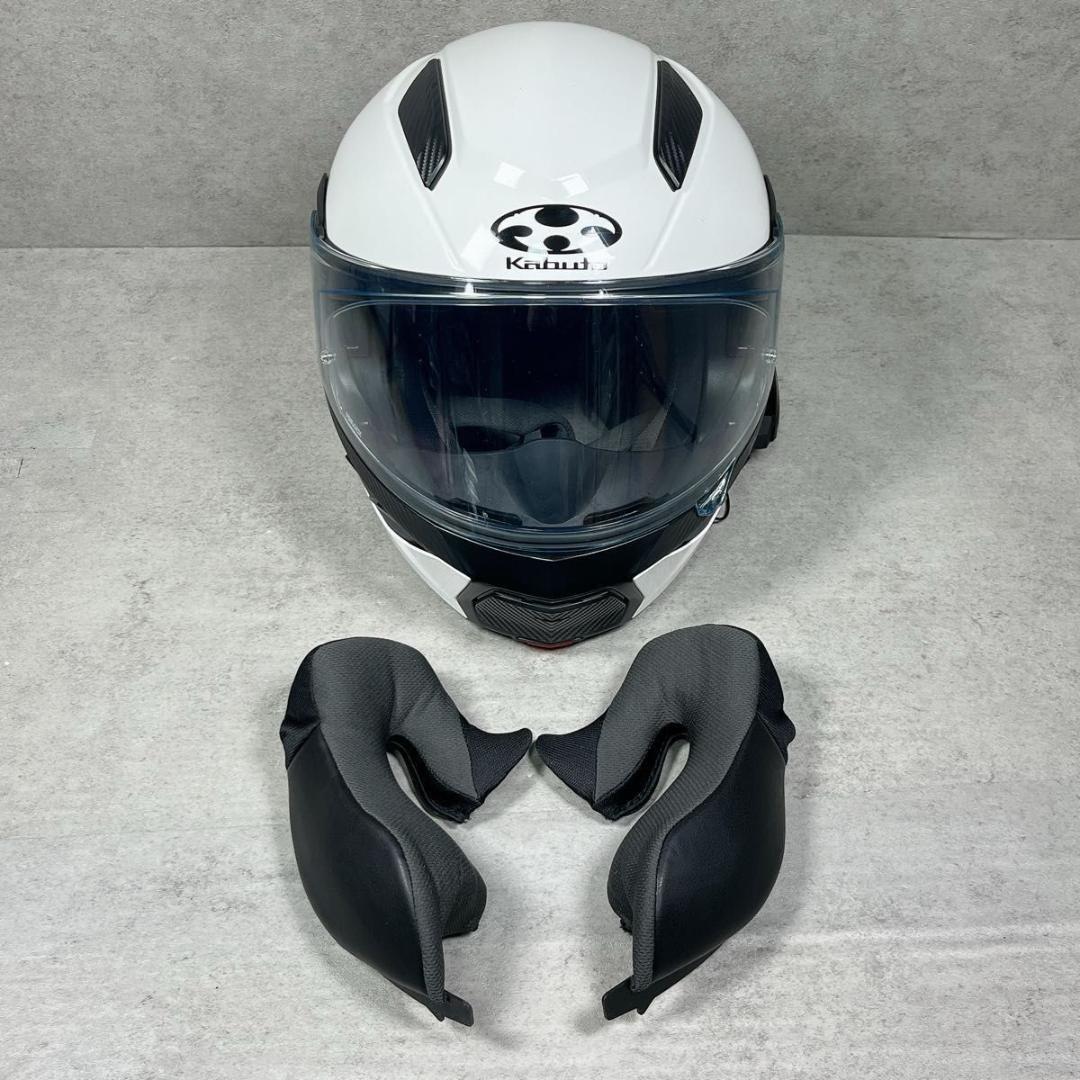 KABUTO カブト RYUKI Mサイズ 57〜58㎝ SB6X付 ホワイト
