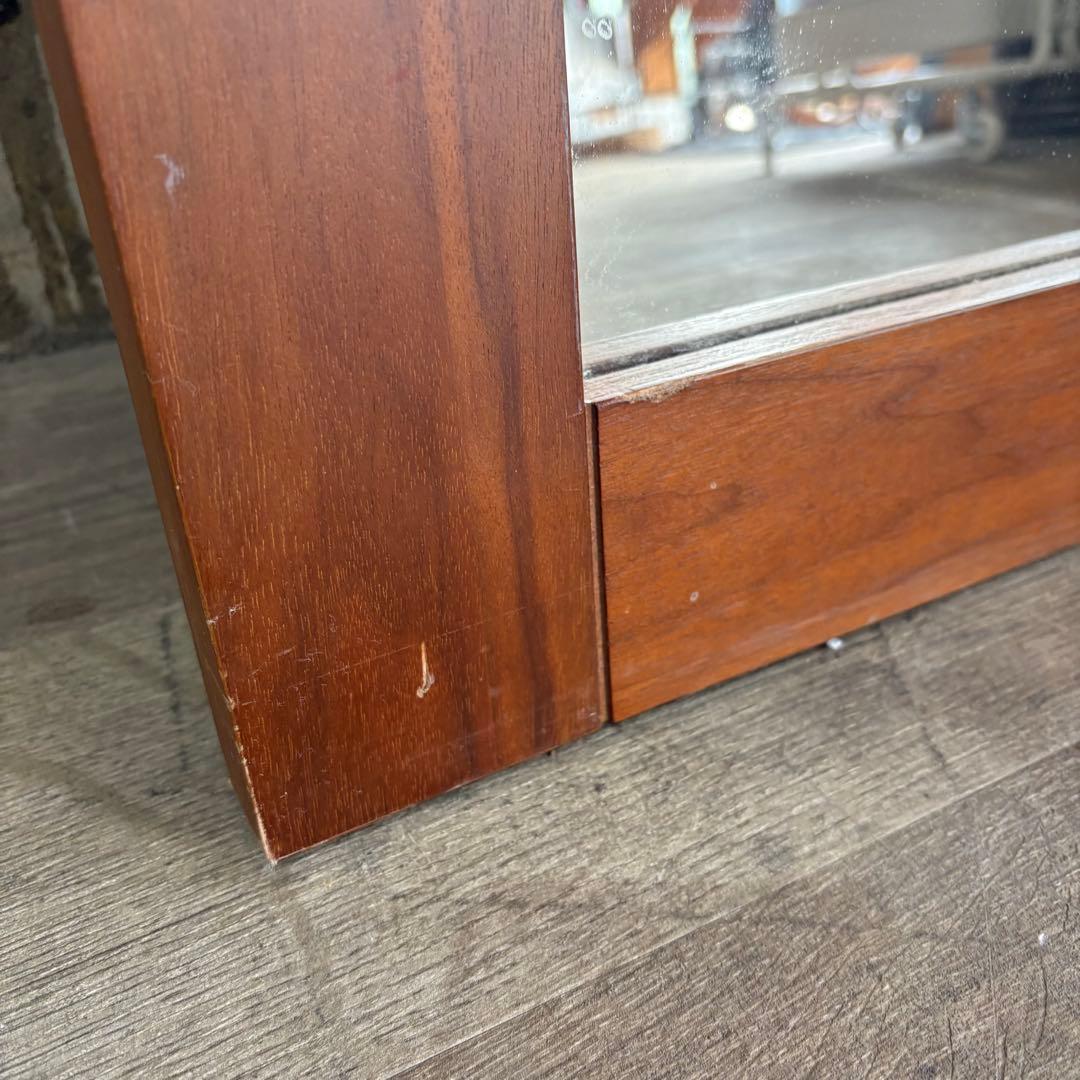 ウォルナット材　大型ミラー　姿見　180cm