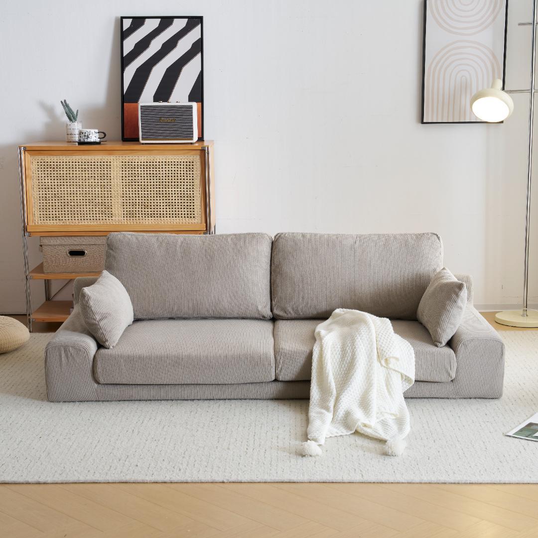 2人掛けソファ ソファベッド コンパクト ローソファ クッション付き こたつ用